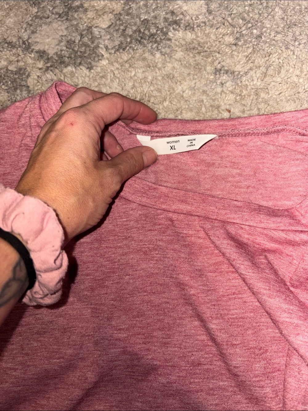 3/$20! Women XL maternity nursing shirt Short Sleeve dark Pink short sleeve Tee - Picture 4 of 5